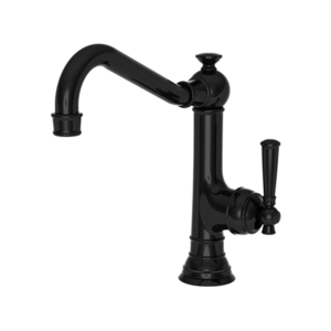 N2470-5303/54 Jacobean Single Handle Kitchen Faucet - Gloss Black