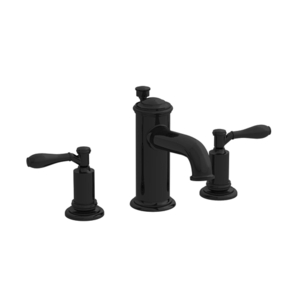 N2550/54 Ithaca 8'' Widespread Bathroom Faucet - Gloss Black N2550/54 Ithaca 8'' Widespread Bathroom Faucet - Gloss Black