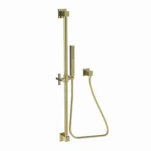 N280T/03N Hand Held Shower - Slide Bar Mount Shower Accessory - Uncoated Polished Brass - Living N280T/03N Hand Held Shower - Slide Bar Mount Shower Accessory - Uncoated Polished Brass - Living