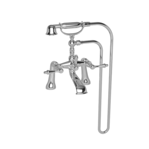 N850-4273/65 Seaport Deck Mount With Handshower Tub Faucet - Biscuit