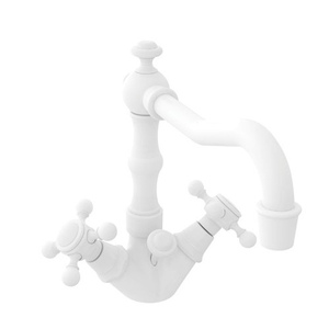 N932/50 Chesterfield Single Hole Bathroom Faucet - White N932/50 Chesterfield Single Hole Bathroom Faucet - White