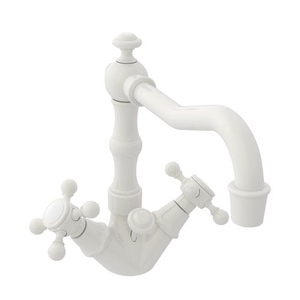 N932/65 Chesterfield Single Hole Bathroom Faucet - Biscuit