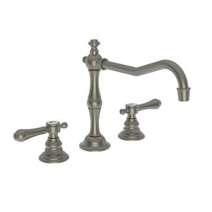 N972/14 Chesterfield Two-Handle Kitchen Faucet - Gun Metal