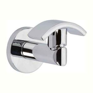 N990-1660/26 East Square Robe Hook Bathroom Accessory - Polished Chrome