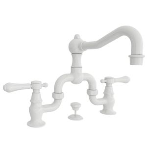 N1030B/50 Chesterfield 8'' Widespread Bathroom Faucet - White