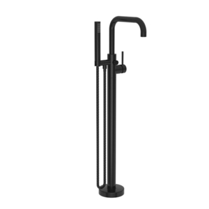N1400-4261/54 East Square Tub Faucet Trim Trim Kit - Gloss Black