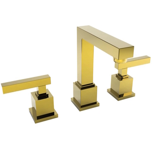 N2030/03N Cube 2 8'' Widespread Bathroom Faucet - Uncoated Polished Brass - Living N2030/03N Cube 2 8'' Widespread Bathroom Faucet - Uncoated Polished Brass - Living