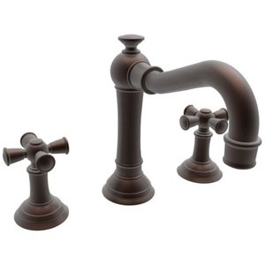 N2460/08W Jacobean 8'' Widespread Bathroom Faucet - Weathered Copper - Living N2460/08W Jacobean 8'' Widespread Bathroom Faucet - Weathered Copper - Living