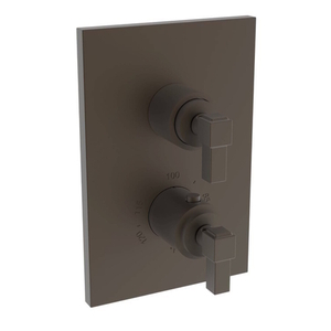 N3-3143TS/03W Malvina Thermostatic / Volume Control Trim Trim Kit - Weathered Brass