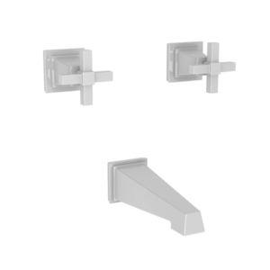 N3-3155/50 Malvina Tub Faucet Trim Trim Kit - White N3-3155/50 Malvina Tub Faucet Trim Trim Kit - White