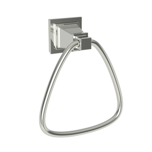 N43-09/15 Malvina Towel Ring Bathroom Accessory - Polished Nickel - Natural