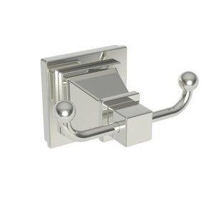 N43-13/15 Malvina Robe Hook Bathroom Accessory - Polished Nickel - Natural N43-13/15 Malvina Robe Hook Bathroom Accessory - Polished Nickel - Natural