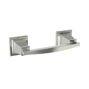 N43-28/15 Malvina Paper Holder Bathroom Accessory - Polished Nickel - Natural N43-28/15 Malvina Paper Holder Bathroom Accessory - Polished Nickel - Natural