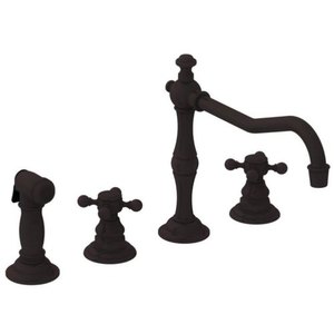 N943/03W Chesterfield Two-Handle Kitchen Faucet - Weathered Brass N943/03W Chesterfield Two-Handle Kitchen Faucet - Weathered Brass