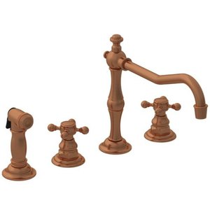 N943/08A Chesterfield Two-Handle Kitchen Faucet - Antique Copper