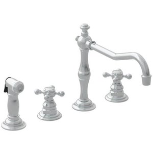 N943/15 Chesterfield Two-Handle Kitchen Faucet - Polished Nickel - Natural