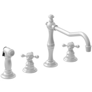 N943/20 Chesterfield Two-Handle Kitchen Faucet - Stainless Steel - PVD