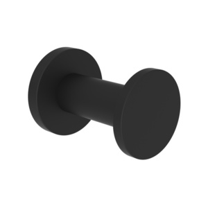 N36-12/56 Priya Robe Hook Bathroom Accessory - Flat Black N36-12/56 Priya Robe Hook Bathroom Accessory - Flat Black