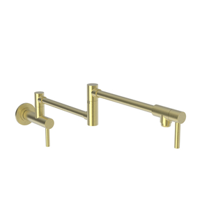 N9485/04 East Square Pot Filler Kitchen Faucet - Satin Brass - PVD