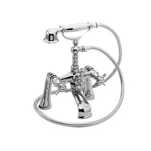 N1013/26 Fairfield Deck Mount With Handshower Tub Faucet - Polished Chrome