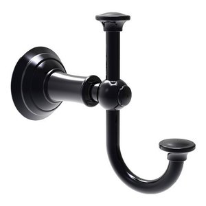 N34-13/56 Aylesbury Robe Hook Bathroom Accessory - Flat Black N34-13/56 Aylesbury Robe Hook Bathroom Accessory - Flat Black