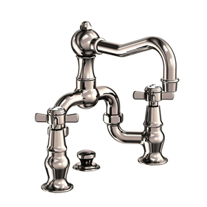 N1000B/15 Fairfield 8'' Widespread Bathroom Faucet - Polished Nickel - Natural