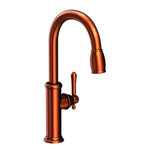 N1030-5103/08A Chesterfield Pull-Out Spray Kitchen Faucet - Antique Copper