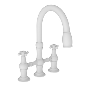 N1030-5462/52 Chesterfield Pull-Out Spray Kitchen Faucet - Matte White