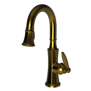 N1200-5223/24S Metropole Pull-Out Spray Kitchen Faucet - Satin Gold N1200-5223/24S Metropole Pull-Out Spray Kitchen Faucet - Satin Gold