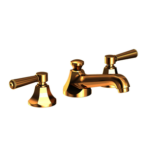 N1200/03N Metropole 8'' Widespread Bathroom Faucet - Uncoated Polished Brass - Living