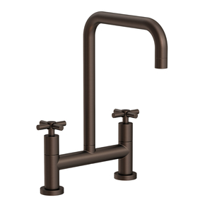 N1400-5402/07 East Square Two-Handle Kitchen Faucet - English Bronze N1400-5402/07 East Square Two-Handle Kitchen Faucet - English Bronze