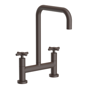 N1400-5402/10B East Square Two-Handle Kitchen Faucet - Oil Rubbed Bronze N1400-5402/10B East Square Two-Handle Kitchen Faucet - Oil Rubbed Bronze