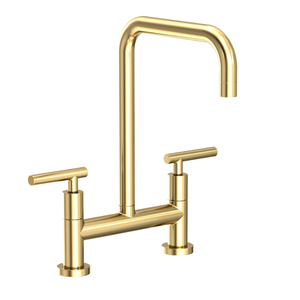 N1400-5403/01 East Square Two-Handle Kitchen Faucet - Forever Brass - PVD N1400-5403/01 East Square Two-Handle Kitchen Faucet - Forever Brass - PVD