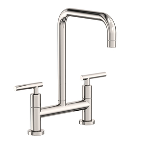 N1400-5403/15P East Square Two-Handle Kitchen Faucet - Polished Nickel - PVD