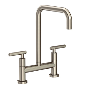 N1400-5403/15A East Square Two-Handle Kitchen Faucet - Antique Nickel N1400-5403/15A East Square Two-Handle Kitchen Faucet - Antique Nickel