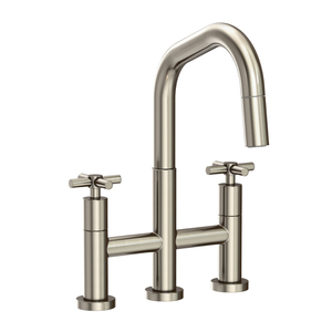 N1400-5462/15A East Square Pull-Out Spray Kitchen Faucet - Antique Nickel N1400-5462/15A East Square Pull-Out Spray Kitchen Faucet - Antique Nickel
