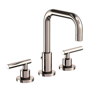 N1400L/15 East Square 8'' Widespread Bathroom Faucet - Polished Nickel - Natural