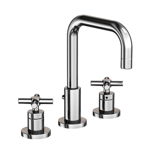 N1400/26 East Square 8'' Widespread Bathroom Faucet - Polished Chrome