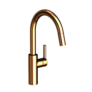N1500-5113/24A East Linear Pull-Out Spray Kitchen Faucet - French Gold - PVD N1500-5113/24A East Linear Pull-Out Spray Kitchen Faucet - French Gold - PVD
