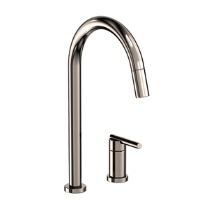 N1500-5123/15 East Linear Pull-Out Spray Kitchen Faucet - Polished Nickel - Natural