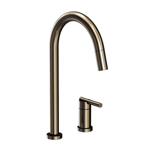 N1500-5123/15A East Linear Pull-Out Spray Kitchen Faucet - Antique Nickel N1500-5123/15A East Linear Pull-Out Spray Kitchen Faucet - Antique Nickel