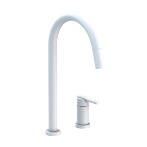 N1500-5123/52 East Linear Pull-Out Spray Kitchen Faucet - Matte White N1500-5123/52 East Linear Pull-Out Spray Kitchen Faucet - Matte White