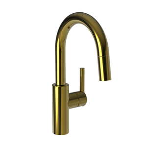 N1500-5223/03N East Linear Single-Hole Bar Faucet - Uncoated Polished Brass - Living