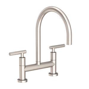 N1500-5403/15S East Linear Two-Handle Kitchen Faucet - Satin Nickel N1500-5403/15S East Linear Two-Handle Kitchen Faucet - Satin Nickel