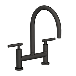 N1500-5403/56 East Linear Two-Handle Kitchen Faucet - Flat Black N1500-5403/56 East Linear Two-Handle Kitchen Faucet - Flat Black