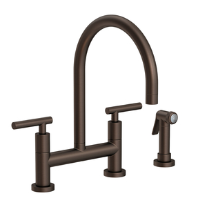 N1500-5413/07 East Linear Two-Handle Kitchen Faucet - English Bronze N1500-5413/07 East Linear Two-Handle Kitchen Faucet - English Bronze