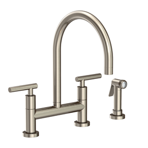 N1500-5413/15A East Linear Two-Handle Kitchen Faucet - Antique Nickel N1500-5413/15A East Linear Two-Handle Kitchen Faucet - Antique Nickel