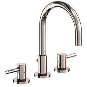 N1500/15 East Linear 8'' Widespread Bathroom Faucet - Polished Nickel - Natural