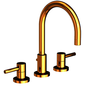 N1500/24 East Linear 8'' Widespread Bathroom Faucet - Polished Gold - PVD N1500/24 East Linear 8'' Widespread Bathroom Faucet - Polished Gold - PVD