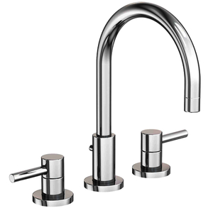 N1500/26 East Linear 8'' Widespread Bathroom Faucet - Polished Chrome